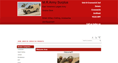 Desktop Screenshot of mrarmysurplus.com